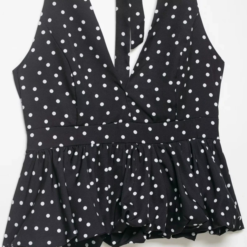 ZARA Sexy Polka Dot Backless Camisole